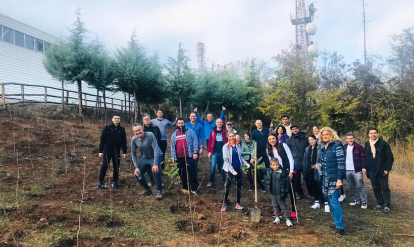 100 Trees planted at Vodno with Macedonia2025