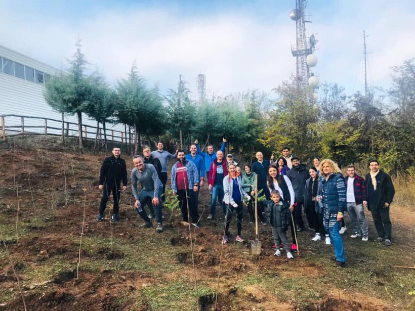 100 Trees planted at Vodno with Macedonia2025